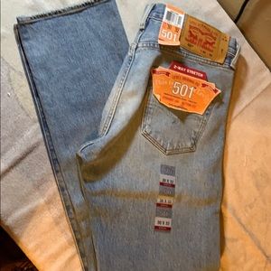 Levi Strauss 501. Straight leg button fly.